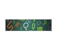 Banner da appendere alla parete, 110 x 30 cm, sfondo per feste di matematica, domande di matematica, grandi sfondi per feste, poster per Capodanno, laurea, matrimonio, compleanno, decorazione per