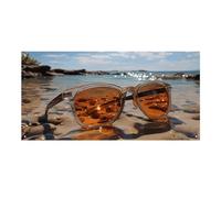 Banner da appendere alla parete, 110 x 60 cm, con occhiali da sole sulla spiaggia, sfondi per feste, poster per Capodanno, laurea, matrimonio, compleanno, decorazione per feste