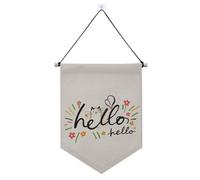 Banner da appendere alla parete con gatto e fiori, con asta telescopica, bandierine da appendere alla parete, decorazioni per feste, per porte, pareti, finestre, giardini, cortili