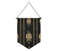 Banner da appendere alla parete di zucca di Halloween con asta telescopica banner per feste da appendere alla parete decorazioni per feste per interni, feste all'aperto