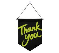 Banner da appendere in tessuto verde nero con asta telescopica display banner da appendere alla parete decorazioni per feste per ufficio, scuola, aula, dormitorio, casa