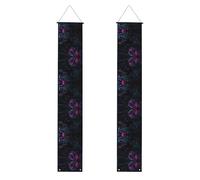Banner decorativi per portico mistero nero stampati perfetti per decorazioni per la casa o la festa di laurea