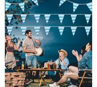 Banner decorativo 'Oktoberfest -Oktoberfest Banting Bunting con stampa a doppia faccia | 20 pezzi Garland bavarese | Oktoberfests bandiera di stendardi bavaresi per la finestra del soffitto porta