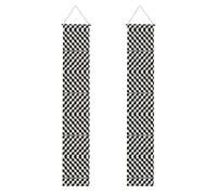 Banner decorativo per feste di laurea a mosaico bianco e nero - adatto per uso interno ed esterno, un must per celebrare la laurea