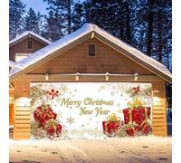 Banner decorativo per porta di Natale, date al vostro garage un tocco festivo con il nostro striscione di Natale indispensabile. Lasciate che questo Natale attirerà tutti gli sguardi su di voi (C, 400