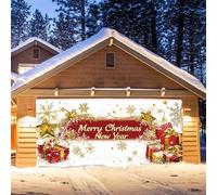 Banner decorativo per porta di Natale, date al vostro garage un tocco festivo con il nostro striscione di Natale indispensabile. Lasciate che questo Natale attirerà tutti gli sguardi su di sé. (A,400