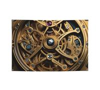 Banner Decorazione per feste di buon compleanno Banner personalizzato con occhielli in ottone Cool Steampunk ingranaggi Banner Party Sfondo Yard Banner Sfondo per decorazioni interne ed esterne 119 x