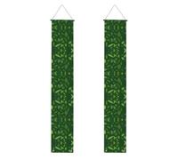 Banner del portico della stampa delle foglie della pianta dell'erba per il Ringraziamento,Banner per interni per porta d'ingresso,Per tutte le celebrazioni