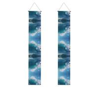 Banner del portico della stampa dell'onda del mare dell'oceano per il Ringraziamento,Banner interni per porta d'ingresso,Per tutte le celebrazioni