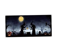 Banner della porta del garage per decorazioni di Halloween 13x6ft Garage a tema Garage Copertura con decorazioni per porte del garage di Halloween Vibrant Festive Festive, stile1