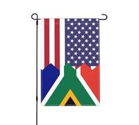 Banner Di Benvenuto 30X45Cm American South African Flag Bandiere Da Giardino Decorativo Benvenuto Bandiera Per Tutte Le Stagioni, Feste, All'Aperto