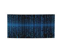 Banner di benvenuto Bandiera per feste Fotografia Sfondo Banner The Blue Binary Matrix Sign Photo Puntelli Banner per Recinzione Compleanno Giardino Forniture per Feste Bomboniere Decorazione da