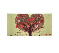 Banner di benvenuto Bandiera per feste Sfondo Fotografia Sfondo Banner Cuore Albero 3 Segnale Foto Puntelli Banner per Recinzione Compleanno Giardino Forniture Bomboniere Decorazione da Parete