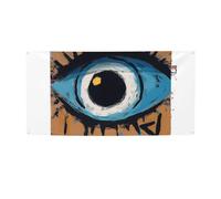 Banner di benvenuto Bandiera per feste Sfondo Fotografia Sfondo Banner Evil Eye Sign Puntelli Foto Banner per Recinzione Compleanno Giardino Forniture per Feste Bomboniere Decorazione da Parete