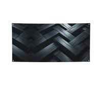 Banner di benvenuto Nero Rettangolare Festa Bandiera Fotografia Sfondo Bandiera Decorazioni Festa di Compleanno Decorazione da Parete Segnale Puntelli Foto Bandiera Banner per Recinzione Giardino