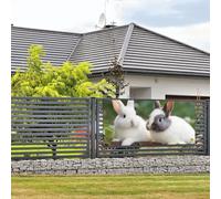 Banner di buon compleanno cartello decorazione per feste sfondo benvenuto bandiera da appendere due piccoli coniglietti carino banner grandi banner per recinzione giardino vacanza sfondo decorazioni