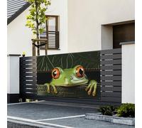 Banner di buon compleanno cartello decorazione per feste sfondo benvenuto bandiera da appendere rana che sbircia dal portafoglio Banner grandi banner per vacanze all'aperto sfondo decorazioni di buon