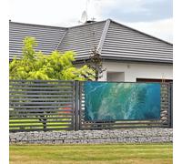 Banner di buon compleanno cartello decorazione per feste sfondo benvenuto bandiera da appendere sfondo oceano banner grandi banner per recinzione esterna giardino vacanza sfondo decorazioni di buon