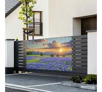 Banner di buon compleanno cartello decorazione per feste sfondo benvenuto bandiera da appendere Texas Bluebonnets paesaggio banner grandi banner per vacanze all'aperto decorazioni di buon compleanno