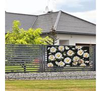 Banner di buon compleanno segno decorazione per feste sfondo benvenuto appeso bandiera margherita banner grandi banner per recinzione esterna giardino vacanza sfondo decorazioni di buon compleanno M