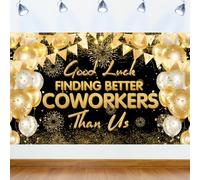 Banner di buona fortuna nel trovare colleghi migliori di noi,Colleague Going Away Party Decorations Farewell Decorations Party Good Luck Decorations, Coworker Leaving Decorations Goodbye
