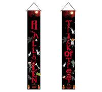 Banner di Halloween per porta d'ingresso, decorazioni per banner di Halloween - Banner per portico di Halloween Banner per porta di Halloween | innovativo pannello portico di Halloween per coppia