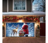 Banner di Natale, decorazione natalizia, garage, porta, garage, porta, striscione, decorazione natalizia, vacanze, partner, cornice fiocco di neve, partner (misura unica)