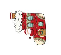 Banner di Natale in poliestere antivento per decorazioni da cortile per scuola all'aperto con clip facili da appendere banner per feste di Natale