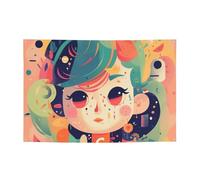Banner di personaggi pop art personalizzati grandi banner per feste all'aperto Lndoor con quattro fori rotondi in metallo banner segno per la decorazione di feste aziendali