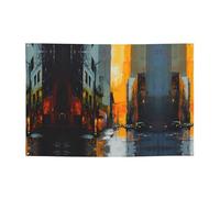 Banner di vacanza con stampa astratta urbana e fondali da appendere - decora facilmente la scena della tua festa