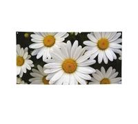 Banner e cartelli a forma di margherita per esterni e interni, decorazione per feste, striscione personalizzato con occhielli sfondo di compleanno segno poster sfondo fotografico per eventi di nozze