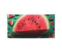 Banner e cartelli con anguria da sogno Bandiere da appendere alla parete Banner personalizzato per feste con 4 fori sfondo con testo fotografico sfondo per feste di compleanno per interni ed esterni