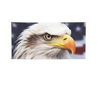 Banner e cartelli con aquila calva per esterni e interni, decorazione per feste, striscione personalizzato con occhielli per compleanno sfondo poster sfondo fotografico per eventi di nozze piccolo