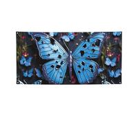 Banner e cartelli d'acqua farfalla blu all'aperto decorazione per feste banner personalizzato con occhielli sfondo compleanno segno poster sfondo foto sfondo per eventi di nozze piccolo