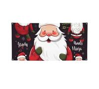 Banner e cartelli di Babbo Natale di Natale per esterni e interni decorazione per feste Banner personalizzato con occhielli sfondo di compleanno segno poster sfondo fotografico per eventi di nozze