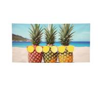 Banner e cartelli geometrici gialli con ananas bandiere da appendere alla parete Banner personalizzato per feste con 4 fori sfondo con testo fotografico sfondo per feste di compleanno per interni ed