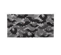 Banner e cartelli grigi con pipistrelli di Halloween per esterni e interni, decorazione per feste, striscione personalizzato con occhielli sfondo di compleanno segno poster sfondo fotografico per