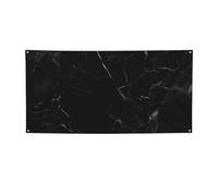 Banner e cartelli in marmo nero per esterni e interni, decorazione per feste, striscione personalizzato con occhielli sfondo di compleanno segno poster sfondo fotografico per eventi di nozze medio