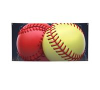 Banner e cartelli softball per esterni e interni, decorazione per feste, striscione personalizzato con occhielli sfondo di compleanno cartello poster sfondo fotografico per eventi di nozze medio