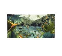 Banner e segni di paesaggio tropicale per esterni e interni banner decorazione per feste banner personalizzato con occhielli sfondo compleanno segno poster sfondo foto sfondo per eventi di nozze