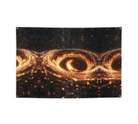 Banner festivi con stampa a vortice con anello a stella e fondali da appendere, decora facilmente la scena della tua festa