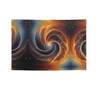 Banner festivi con stampa a vortice con anello a stella e fondali da appendere, decora facilmente la scena della tua festa