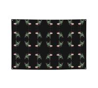 Banner festivi con stampa di alce dell'aurora boreale e fondali da appendere, decora facilmente la scena della tua festa