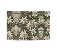 Banner festivi con stampa nordica stella alpina e fondali da appendere, decora facilmente la scena della tua festa