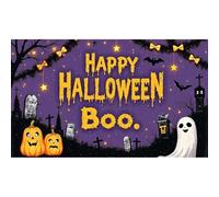 Banner Garage a tema,Dark Night Castle Backdroop,Tessuto in poliestere 100d,Con corda e anello in acciaio occhiello