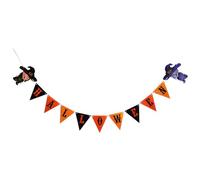 Banner Happy Halloween | Garland Halloween di carta | Decorazioni per feste riutilizzabili da appendere facile | Banner per decorazioni per feste di Halloween per la decorazione della casa infestata