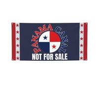 Banner "I Love Panama Canal IsFor Sale" 3x6 con bandiera e 4 fori in metallo.