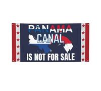 Banner "I Love Panama Canal IsFor Sale" 3x6 con bandiera e 4 fori in metallo.