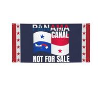 Banner "I Love Panama Canal IsFor Sale" 4x6 con bandiera e 4 fori in metallo.