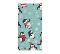 Banner invernale natalizio con pinguini per porta di benvenuto cartello di ingresso banner per feste decorazioni per feste di compleanno striscione per feste di compleanno per celebrazioni festive